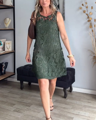 Dress Sleeveless Cut Out Fashion