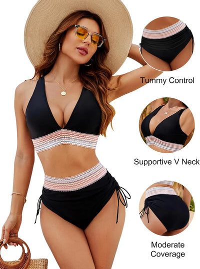 Ciene™ | Tummy Control High Waist Bikini Set