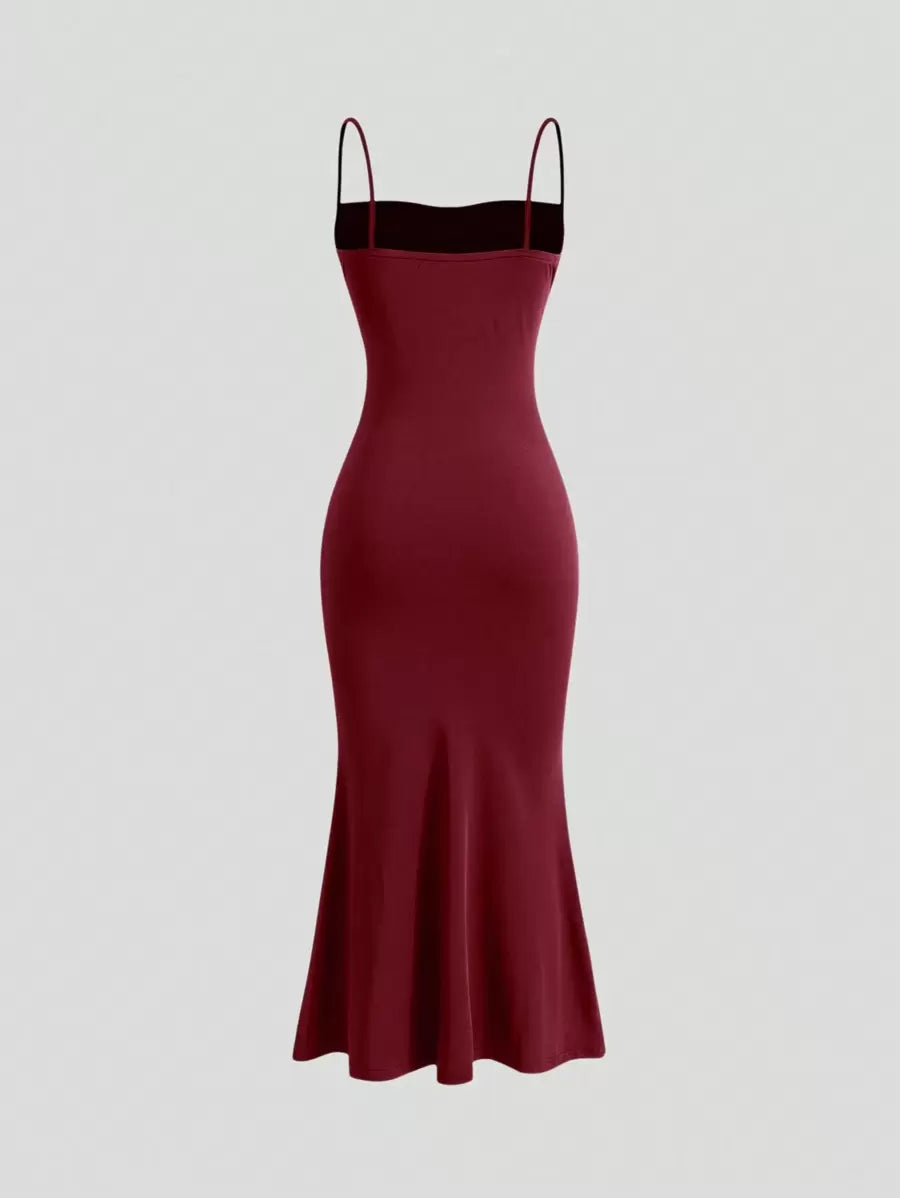 Elegant Spaghetti Strap Maxi