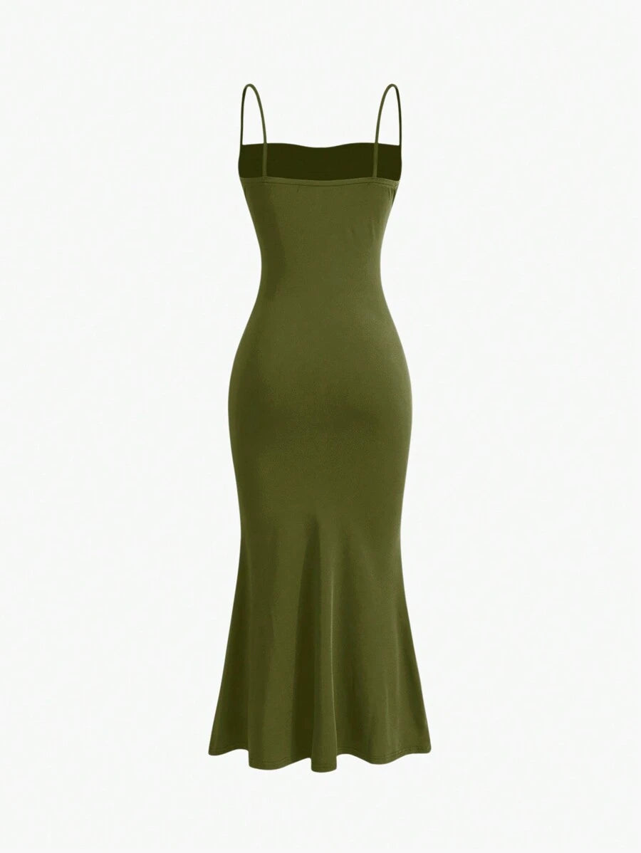 Elegant Spaghetti Strap Maxi