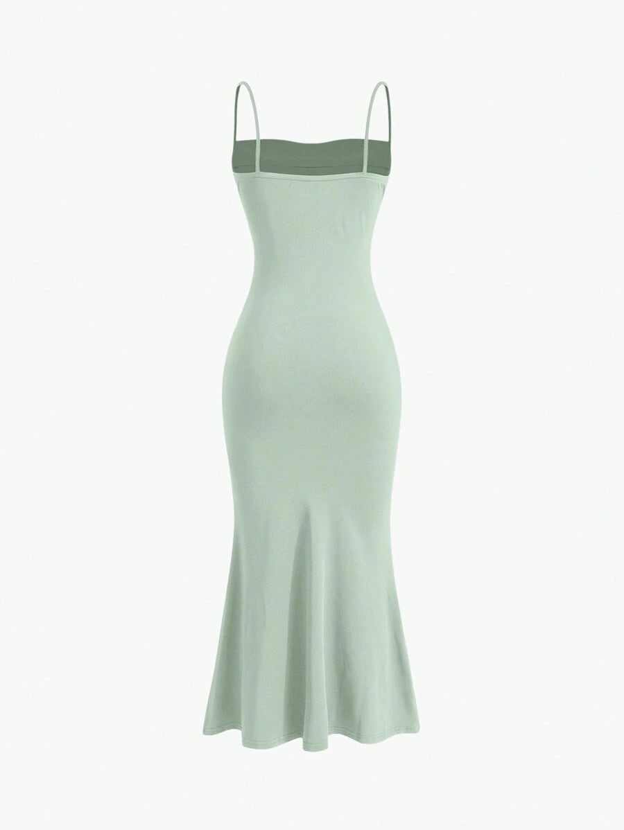 Elegant Spaghetti Strap Maxi