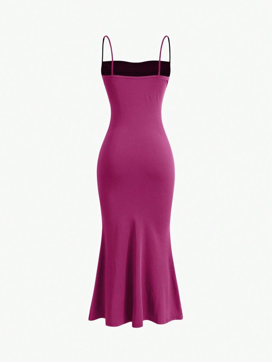 Elegant Spaghetti Strap Maxi