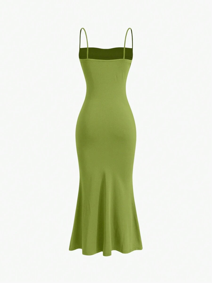 Elegant Spaghetti Strap Maxi