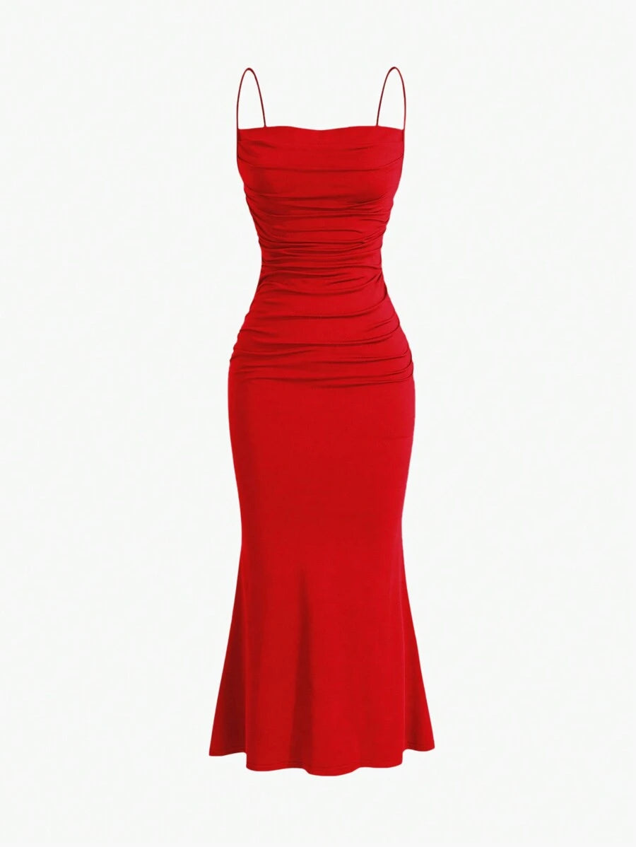 Elegant Spaghetti Strap Maxi