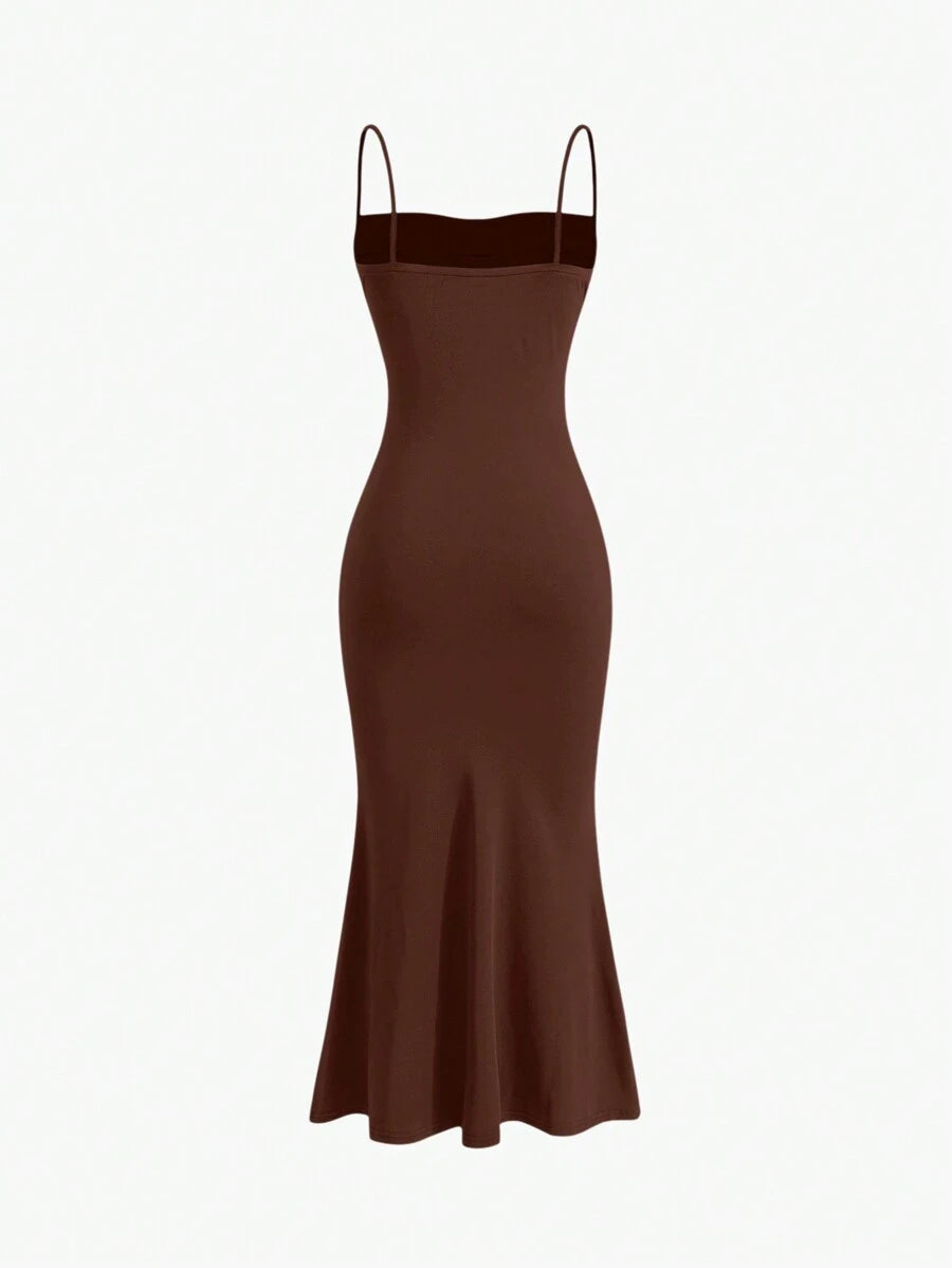 Elegant Spaghetti Strap Maxi