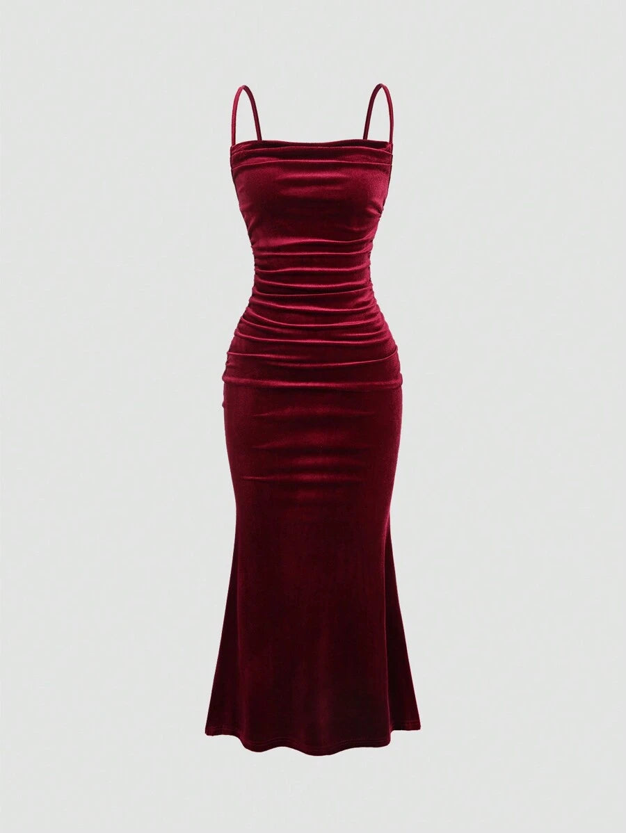 Elegant Spaghetti Strap Maxi