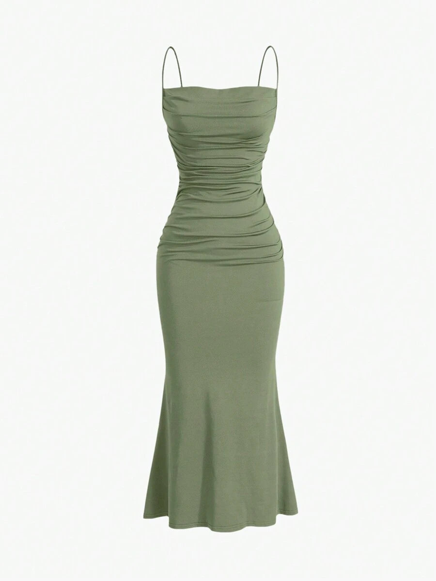Elegant Spaghetti Strap Maxi