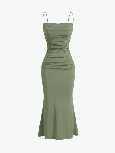 Elegant Spaghetti Strap Maxi