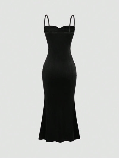Elegant Spaghetti Strap Maxi