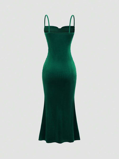 Elegant Spaghetti Strap Maxi