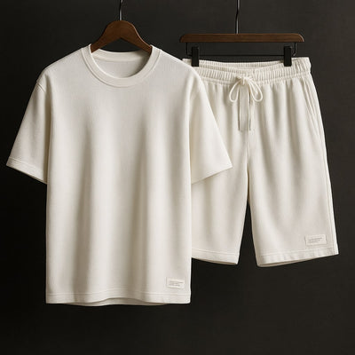 Casual Waffle Knit Set
