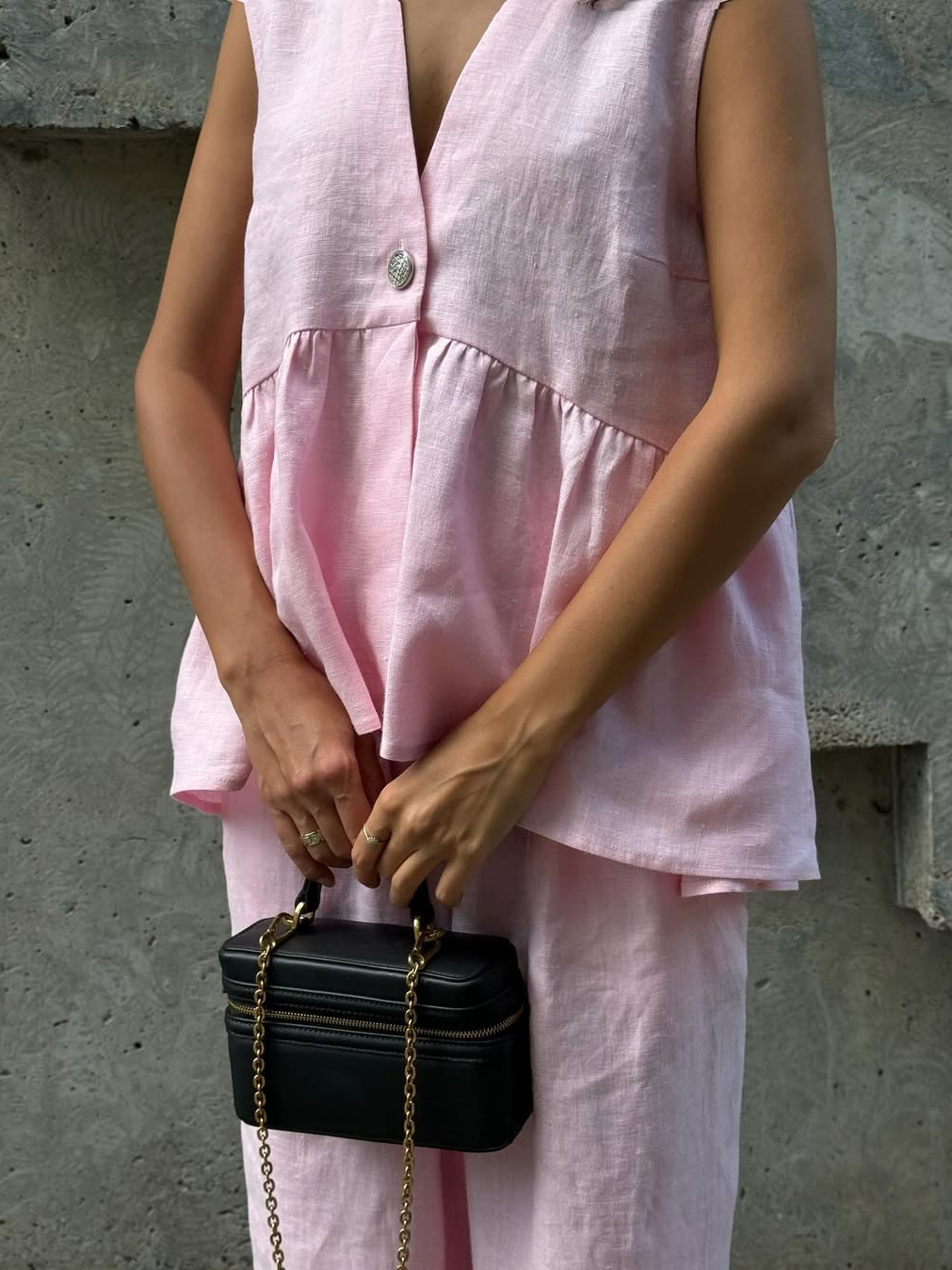 Cotton Linen Two Piece Set