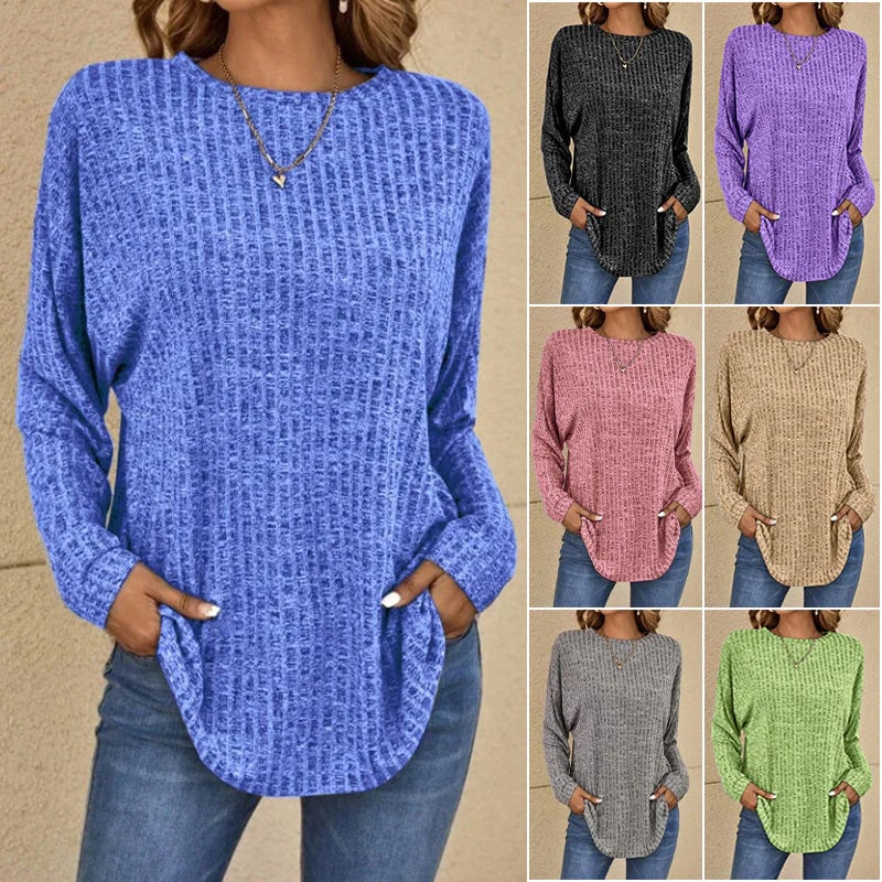 Casual long-sleeved top