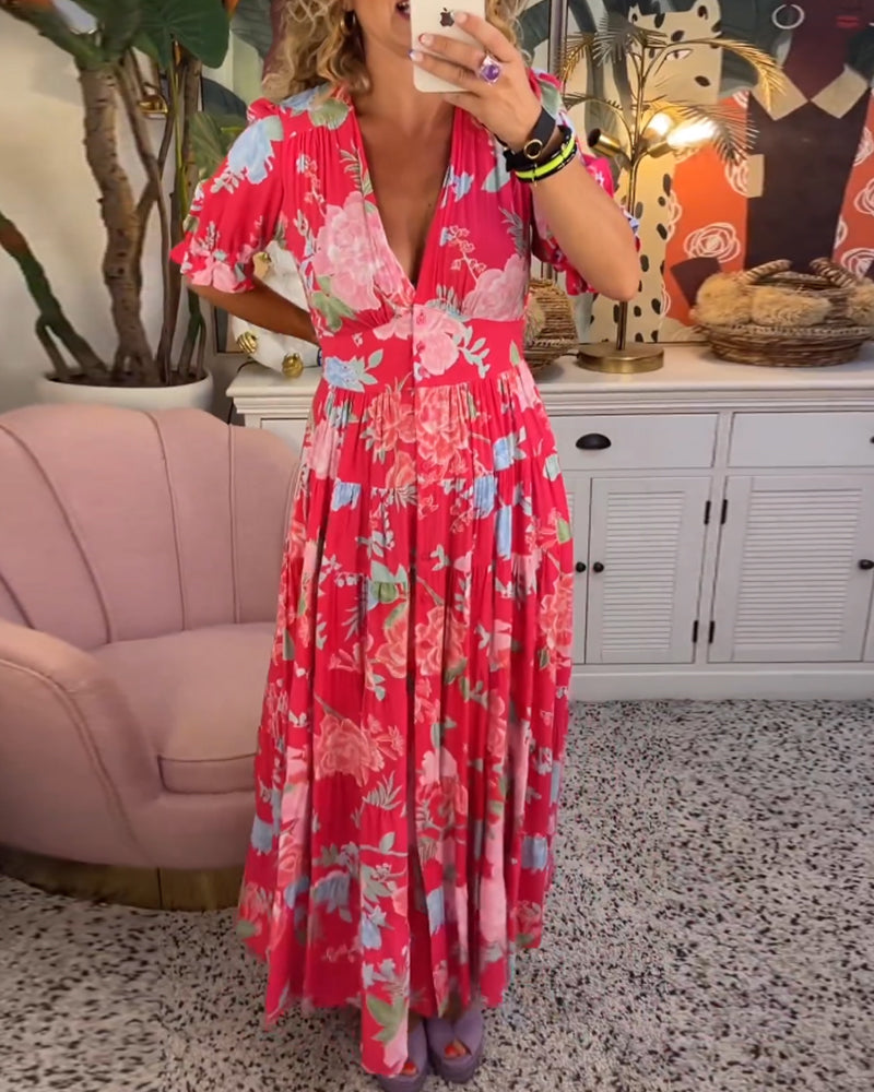 Tessa - floral print dress with pockets