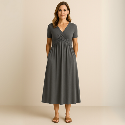 ANNELIES – AIRY A-LINE MAXI DRESS