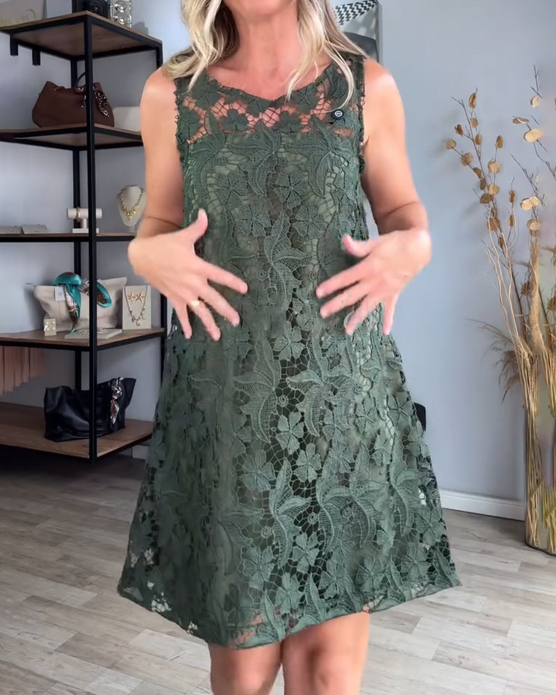 Dress Sleeveless Cut Out Fashion