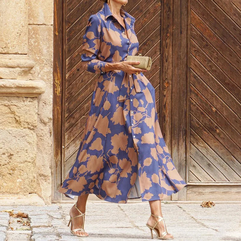 Dionne - Elegant Dress with V-Neck