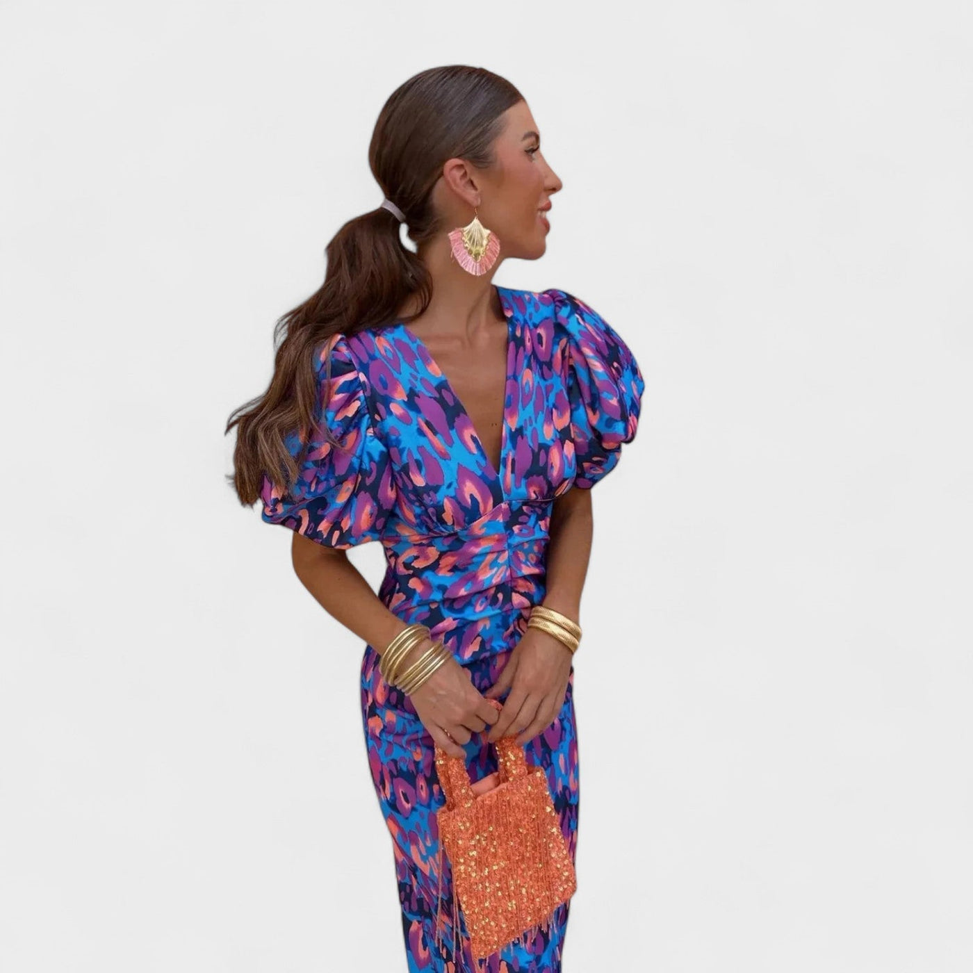 Lily – Tropical Fire Dress