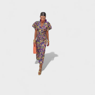 Lily – Tropical Fire Dress