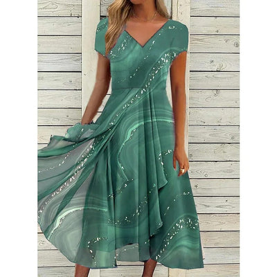 Kalista | V-Neck Midi Dress