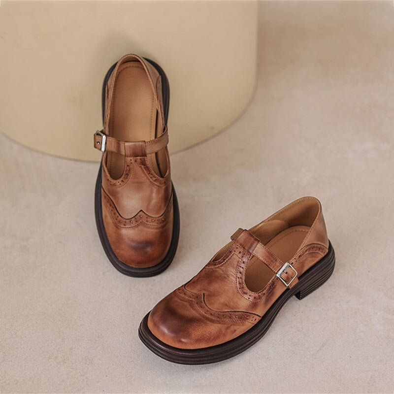 VeldaClassic – Elegant Leather Mary Janes