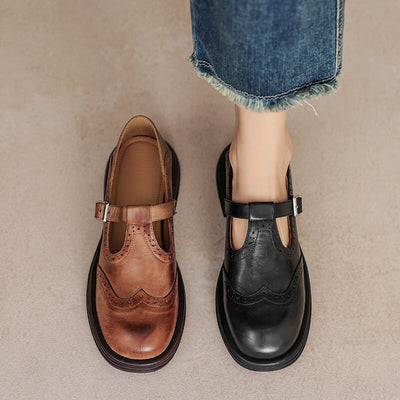 VeldaClassic – Elegant Leather Mary Janes