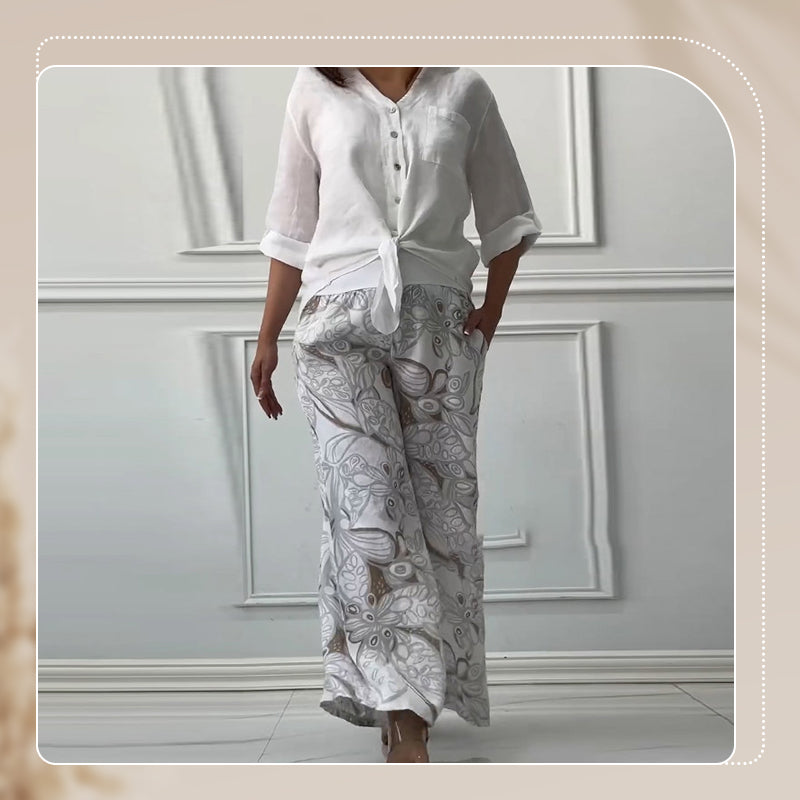 Pinas™ | Elegant casual cotton set
