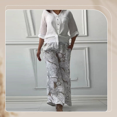 Pinas™ | Elegant casual cotton set