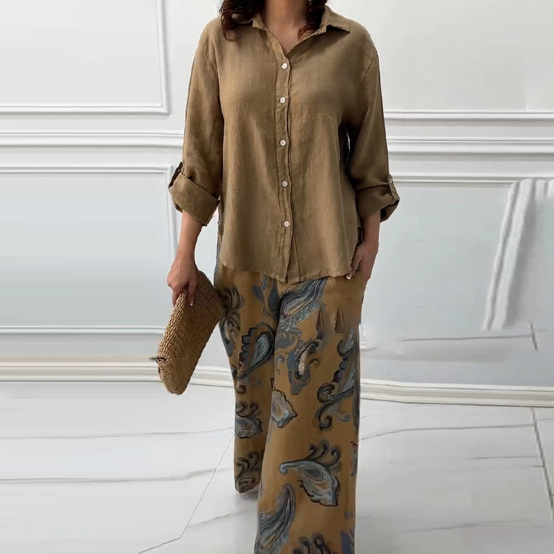 Pinas™ | Elegant casual cotton set