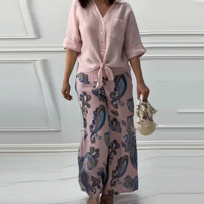 Pinas™ | Elegant casual cotton set
