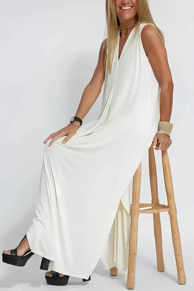 Elegant long dress + matching cardigan FREE