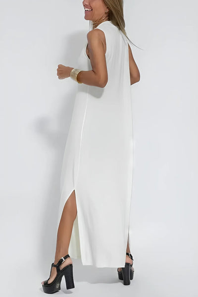 Elegant long dress + matching cardigan FREE