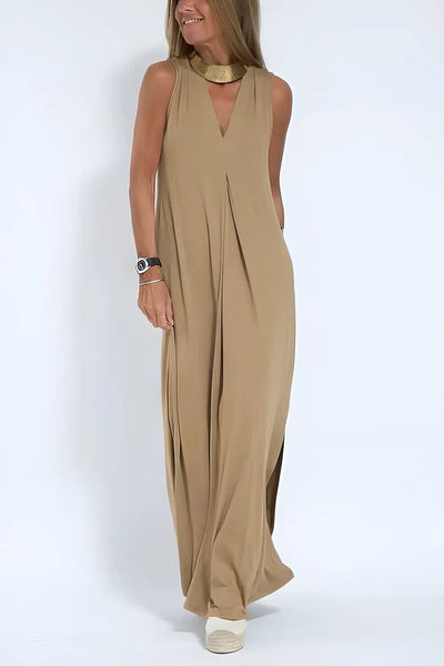 Elegant long dress + matching cardigan FREE