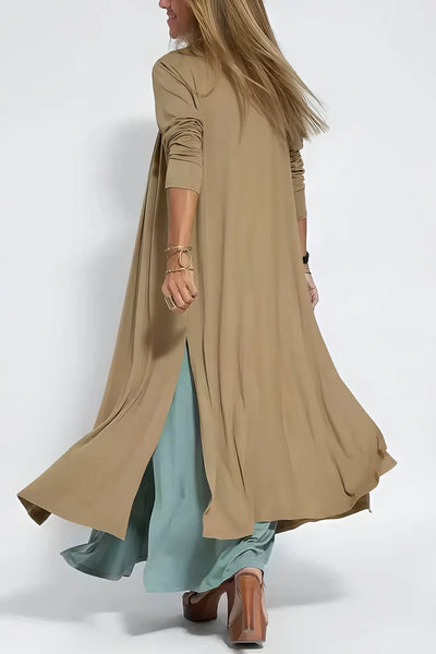 Elegant long dress + matching cardigan FREE